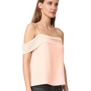 Alexander Wang T size 2/ XS Peach off shoulder top all silk